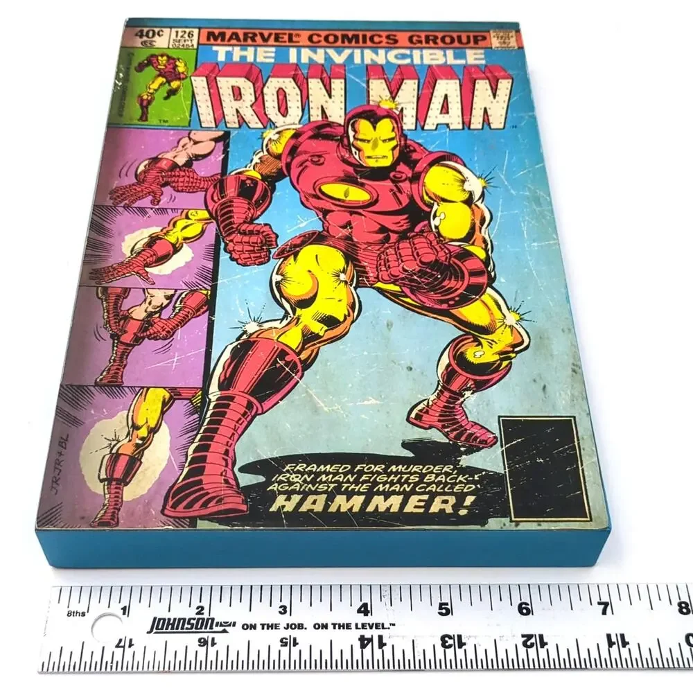 Marvel The Invincible Iron Man Comic Book Cover Wood Wooden Wall Art 10”x 7”